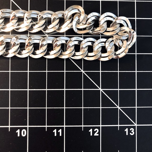 Vintage Signed Monet Silver Necklace & Bangle - Picture 15 of 16